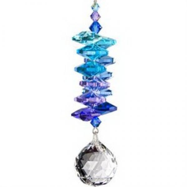 Woodstock Chimes CCMB Crystal Moonlight Cascade, 9-1/2 in L, Ball, Austrian
