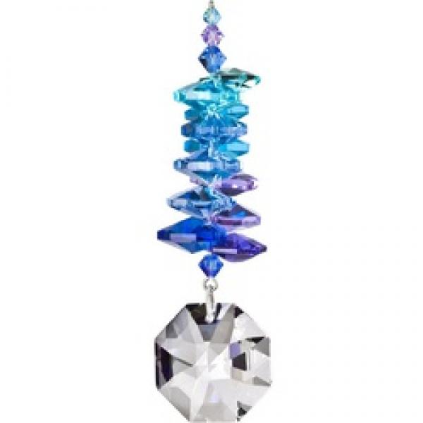 Woodstock Chimes CCMO Crystal Moonlight Cascade, 9-1/2 in L, Octagon,