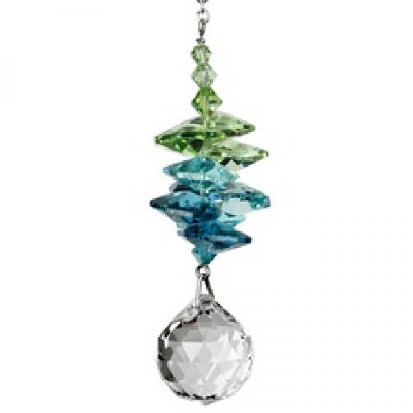 Woodstock Chimes CCSG Crystal Sunrise Cascade, 8-1/2 in L, Austrian
