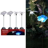 Solar Flower & Hummingbird Stake