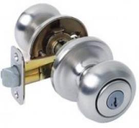 Entry Juno Door Knob Satin Nickel