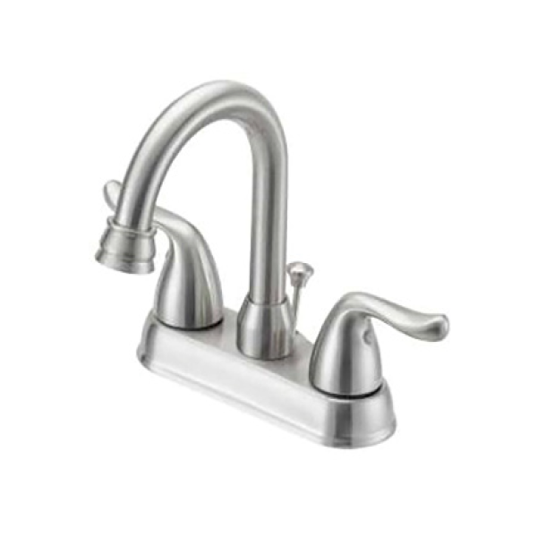 Boston Harbor TQ-5111080NP Lavatory Faucet, 2-Faucet Handle, Metal, Brushed