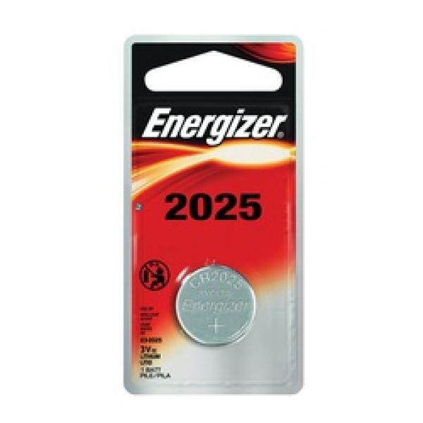 Energizer ECR2025BP Coin Cell Battery, 3 V Battery, 170 mAh, CR2025 Battery,
