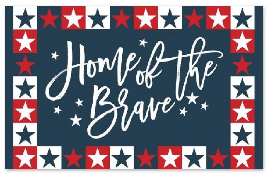 Home of the Brave Welcome Mat 20"x30.5"