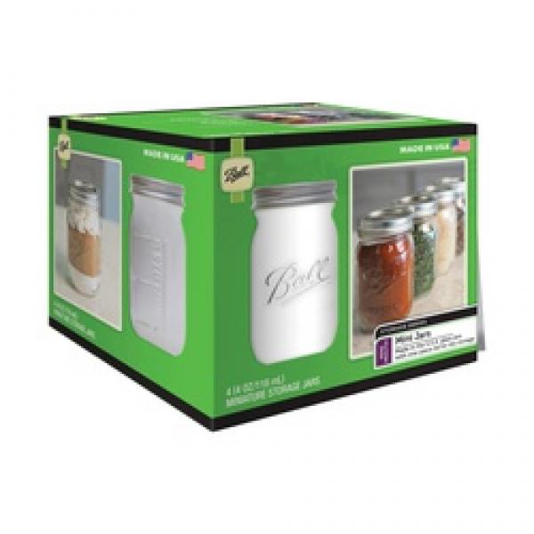 Ball 1440080100 Storage Jar 4 oz Capacity Glass