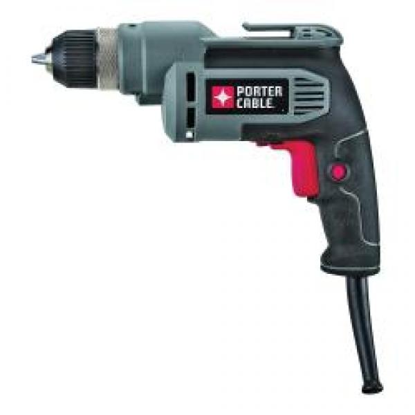 PORTER-CABLE PC600D Electric Drill, 6.5 A, 3/8 in Chuck, Keyless Chuck, 6 ft