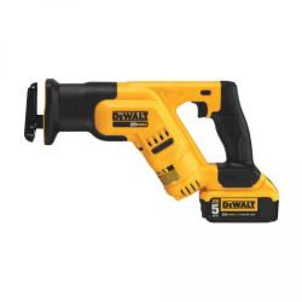 DeWALT DCS387P1 Reciprocating Saw Kit, Battery Included, 20 V, 5 Ah, 1-1/8