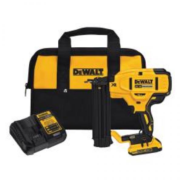 DeWALT DCN680D1 Brad Nailer Kit, Battery Included, 20 V, 2 Ah, 110 Magazine,