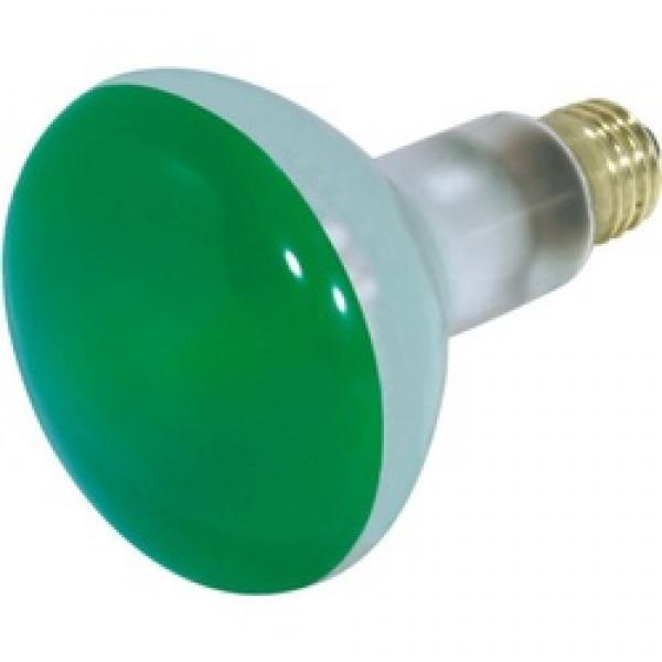 Satco S3227 Incandescent Bulb, 75 W, BR30 Lamp, Medium E26 Lamp Base, Green
