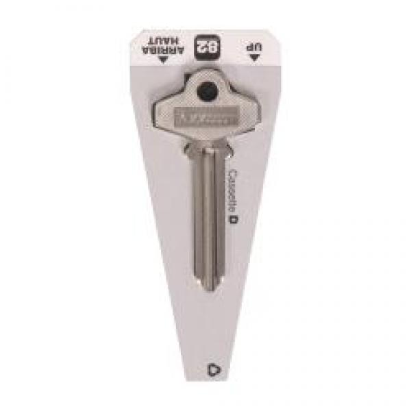 HILLMAN 88066 Key Blank, Brass, Nickel-Plated