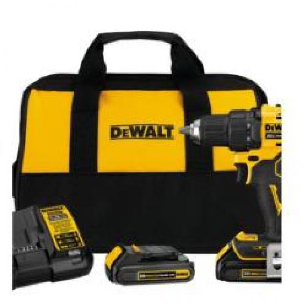 DeWALT 20V MAX ATOMIC Series DCD708C2 Compact Drill/Driver Kit, Battery