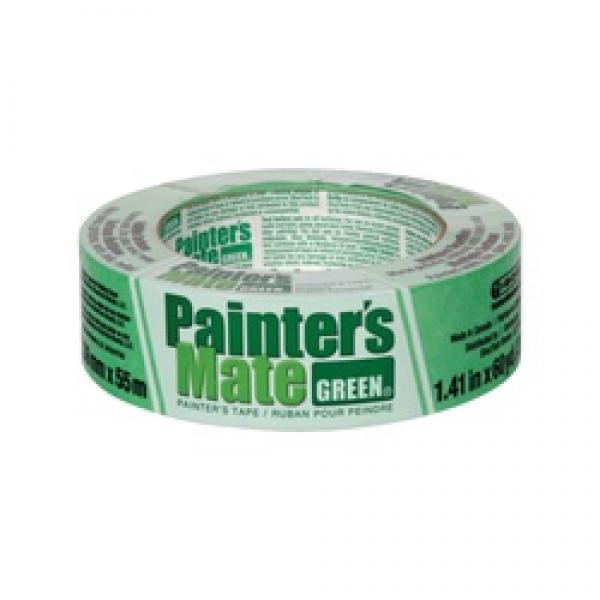 Painter's Mate 667017 Painter's Tape, 60 yd L, 1.41 in W, Green