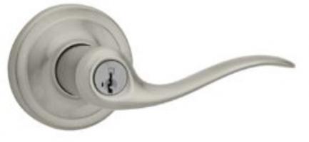 Entry Lever Door Handle Satin Nickel