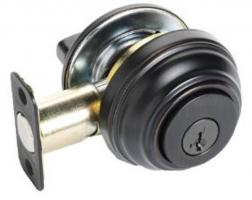 Deadbolt Single Cylinder Venetian Bronze