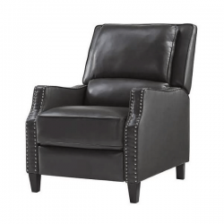 Caspian Pushback Recliner-Charcoal
