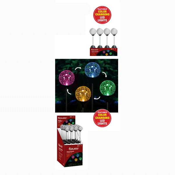 Solar Crackle Ball Stake Multi
