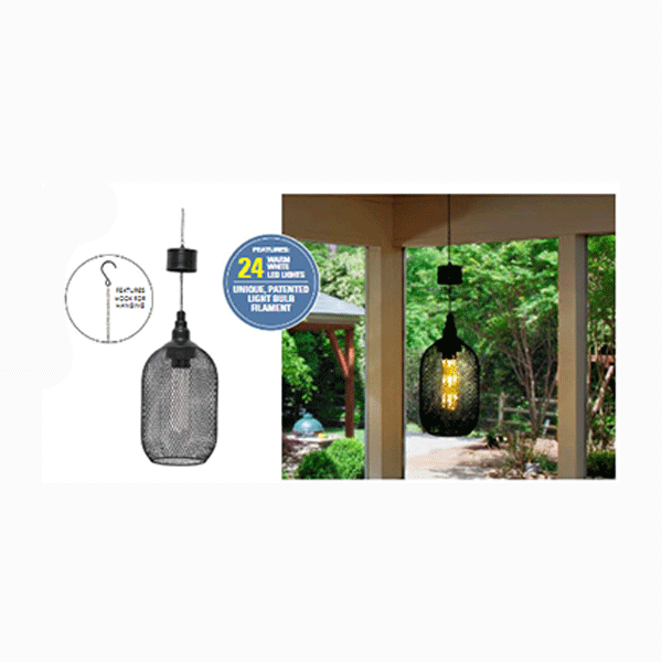 Hanging Solar Mesh Lantern