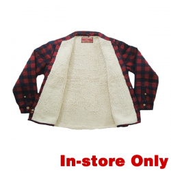 Sherpa Lined Mens Jacket - Available In-store only.