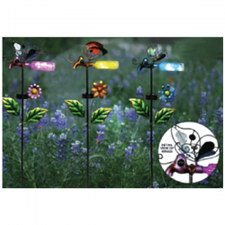 Solar Insect Bottle Garden Stake