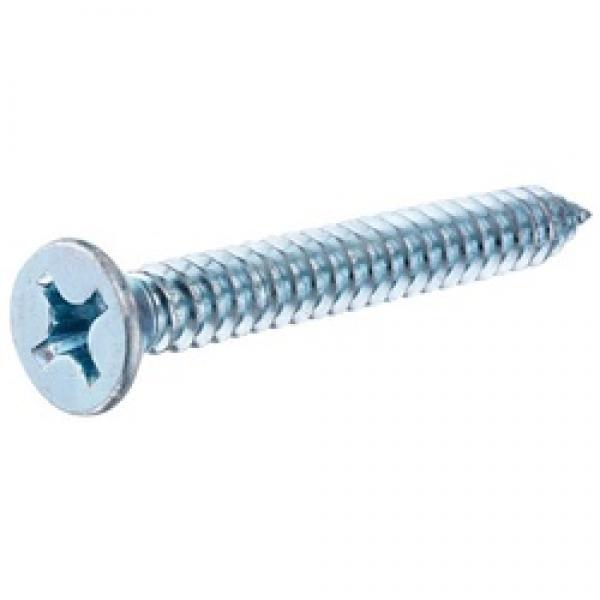 HILLMAN 5537 Screw, #4 Thread, 1/2 in L, Flat Head, Phillips Drive, Sharp