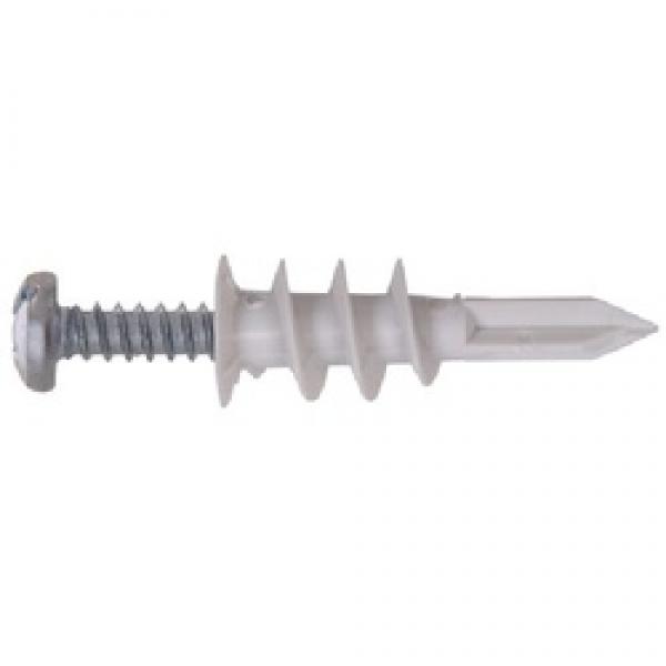 HILLMAN 9414 Wallboard Anchor, 1-1/4 in L, Nylon