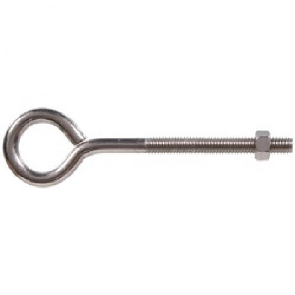 Hardware Essentials 320770 Eye Bolt with Nut, 3/8-16 Thread, Steel,
