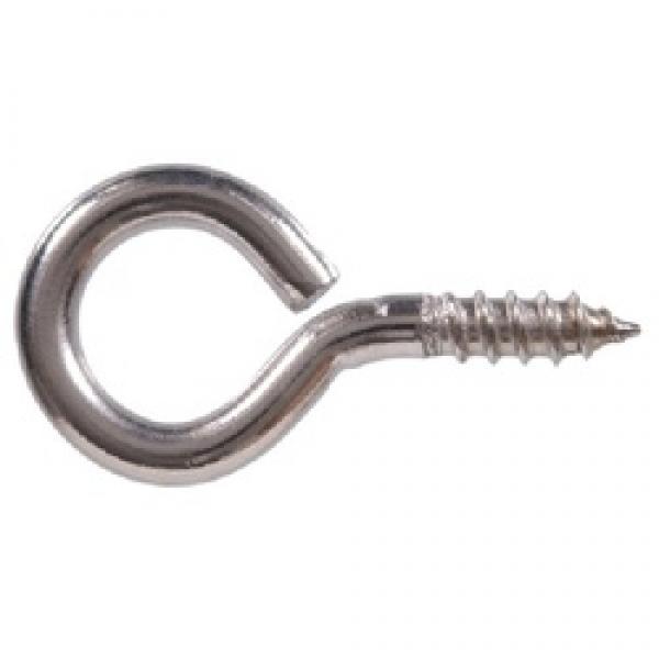 Hardware Essentials 320982 Screw Eye, 0.307 in Dia Wire, 2-7/8 in OAL, 150