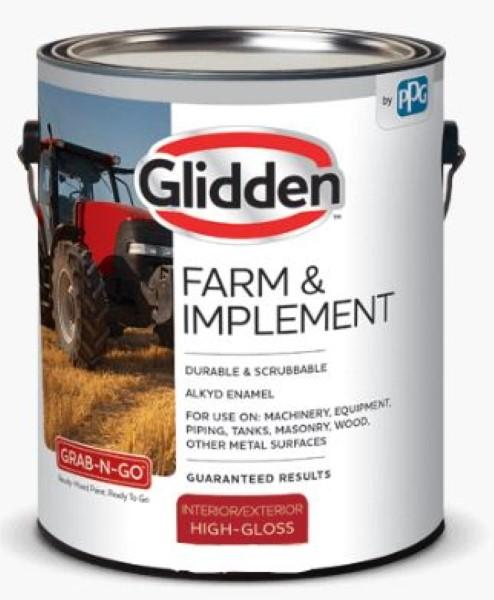 Glidden Farm & Implement Interior/Exterior Paint Gloss Safety Orange