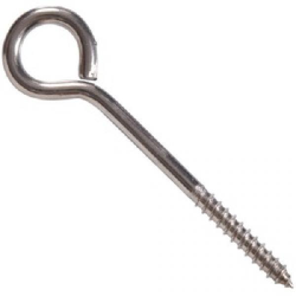 Hardware Essentials 321174 Screw Eye, 3/8 in Dia Wire, 4-1/2 in OAL, 190 lb