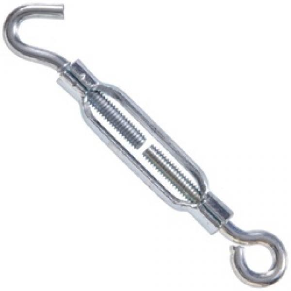 HILLMAN 321880 Turnbuckle, 55 lb Working Load, #12-24 Thread, Hook, Eye,