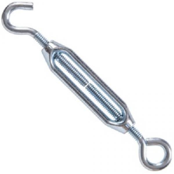 HILLMAN 321882 Turnbuckle, 90 lb Working Load, 1/4-20 Thread, Hook, Eye,