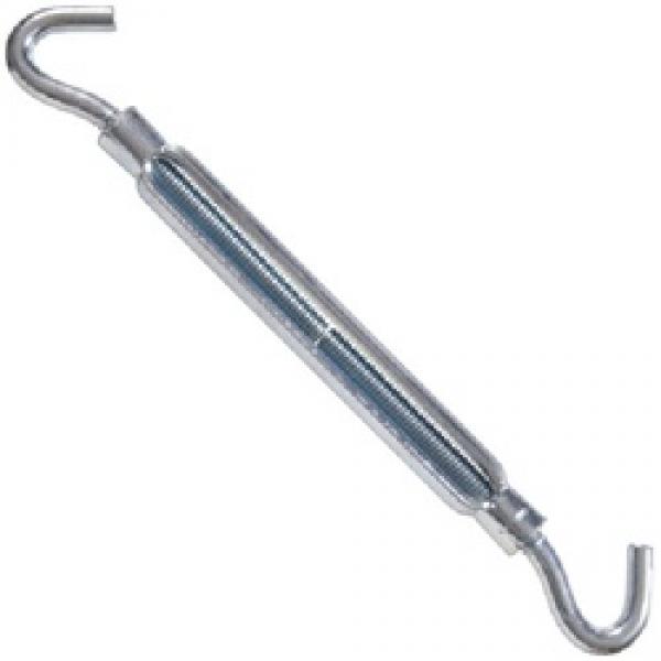 HILLMAN 321926 Turnbuckle, 215 lb Working Load, 3/8-16 Thread, Hook, Hook,