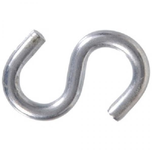 Hardware Essentials 322118 S-Hook, 100 lb Working Load, 1/4 in Dia Wire,