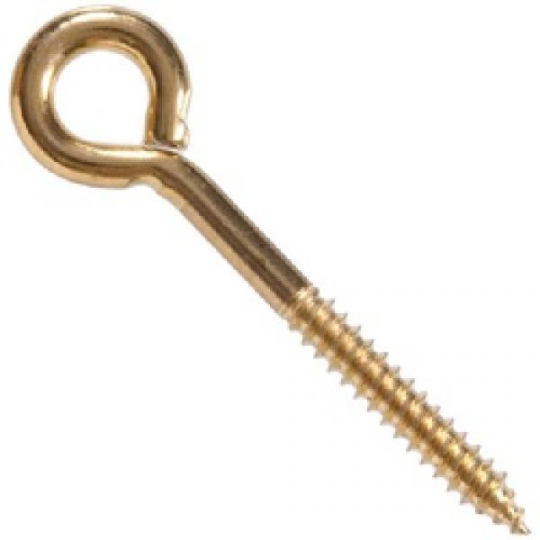Hardware Essentials 321180 Lag Screw Eye, 3-3/4 in OAL, 50 lb Working Load,