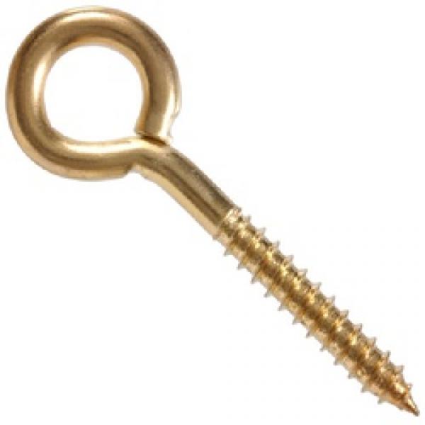 Hardware Essentials 321184 Lag Screw Eye, 4 in OAL, 100 lb Working Load,