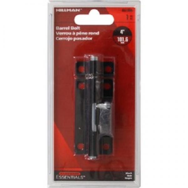Hardware Essentials 851004 Barrel Bolt, 4 in L Bolt, Zinc