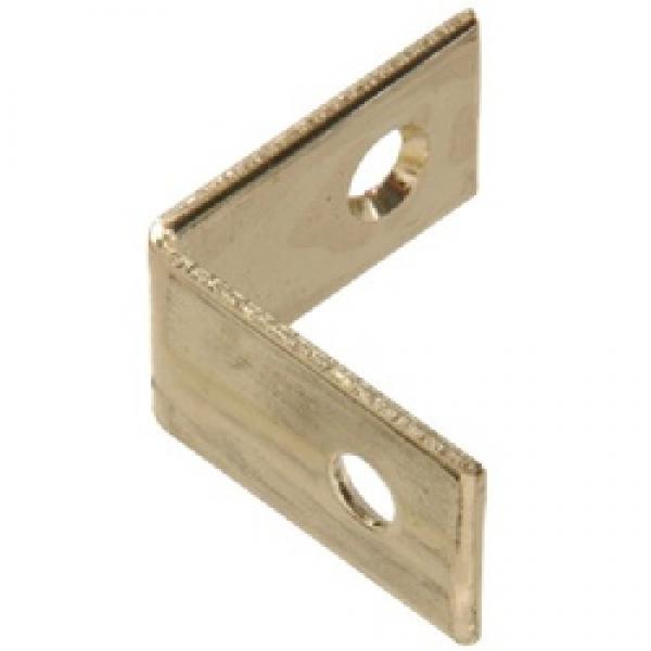 Hardware Essentials 851150 Flat Corner Brace, 1 in L, Solid Brass, Bright