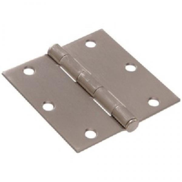 Hardware Essentials 851262 Door Hinge, Satin Nickel, Removable Pin