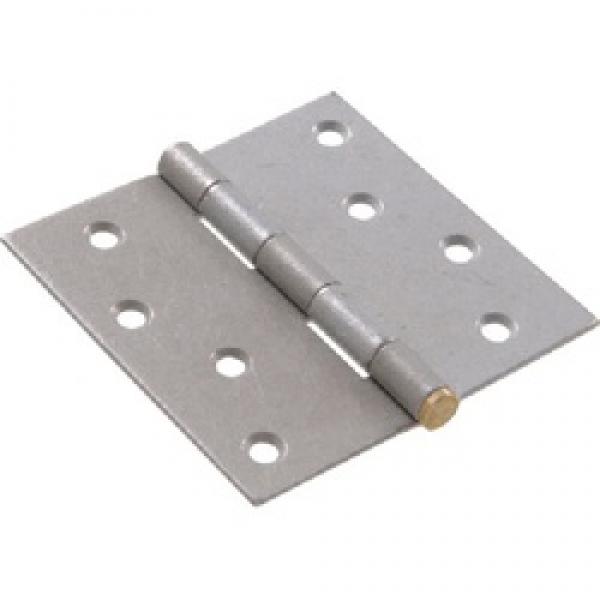 Hardware Essentials 851269 Door Hinge, Galvanized, Fixed Pin