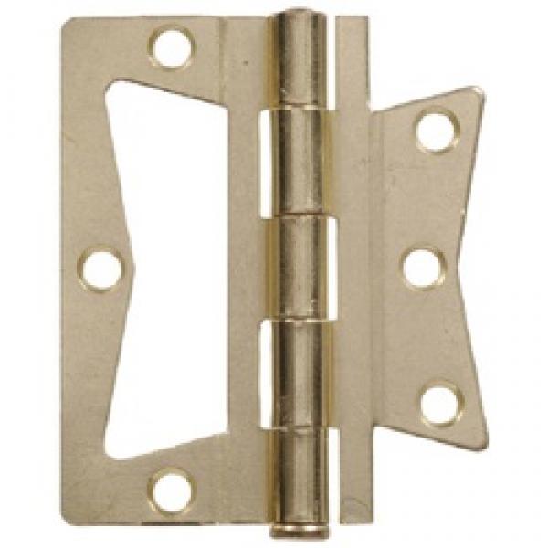 Hardware Essentials 851272 Hinge, Steel, Brass, Removable Pin, Surface