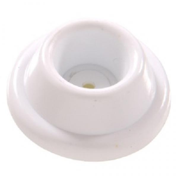 Hardware Essentials 851316 Door Stop, 1-7/8 in Dia Base, Plastic