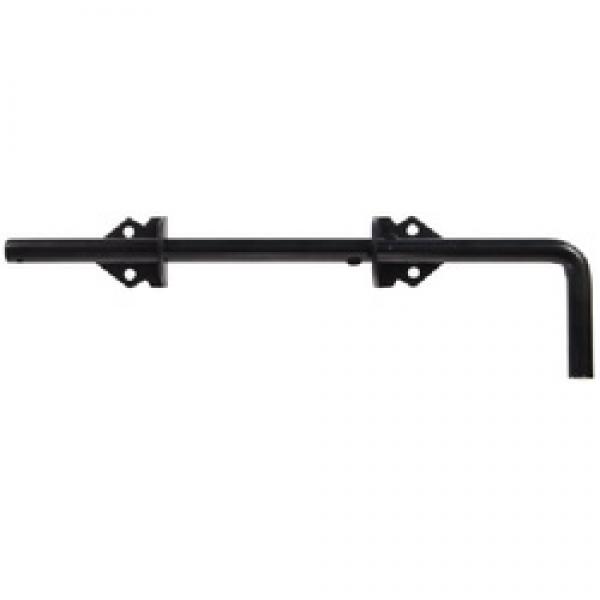 Hardware Essentials 851369 Cane Bolt, 12 in L Bolt, Steel, Black