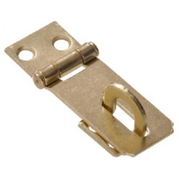 Hardware Essentials 851399 Staple Safety Hasp, 1-1/2 in L, Yellow