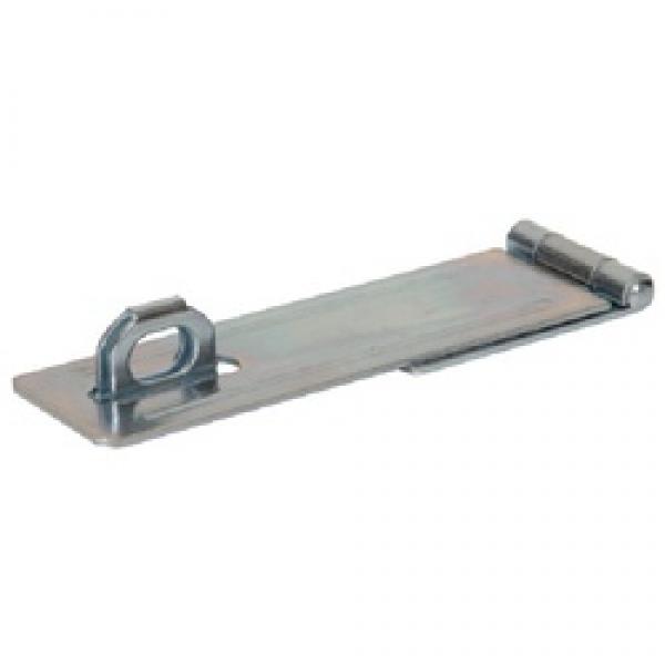 Hardware Essentials 851409 Safety Hasp, 6 in L, Zinc-Plated, Fixed Staple