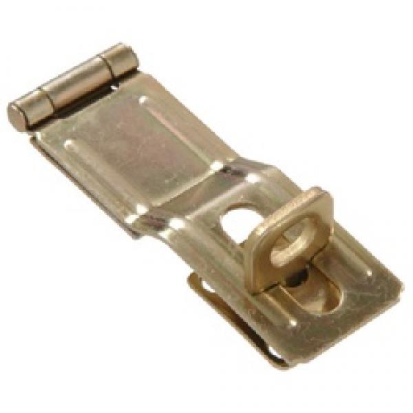 Hardware Essentials 851419 Safety Hasp, 4-1/2 in L, Yellow Dichromate/Zinc,
