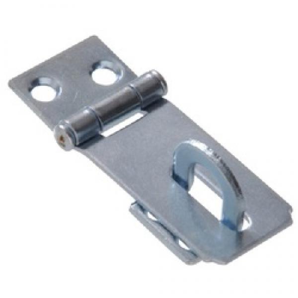 Hardware Essentials 851431 Safety Hasp, 1-1/2 in L, Zinc-Plated, Fixed