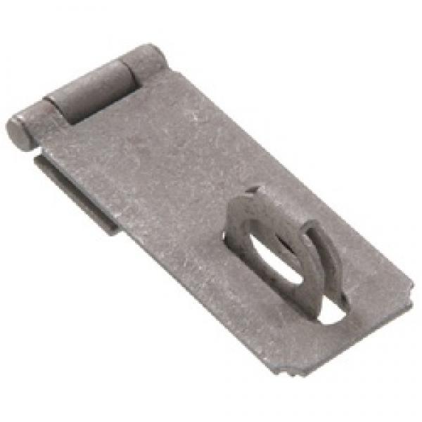 Hardware Essentials 851435 Safety Hasp, 4-1/2 in L, Galvanized, Fixed Staple