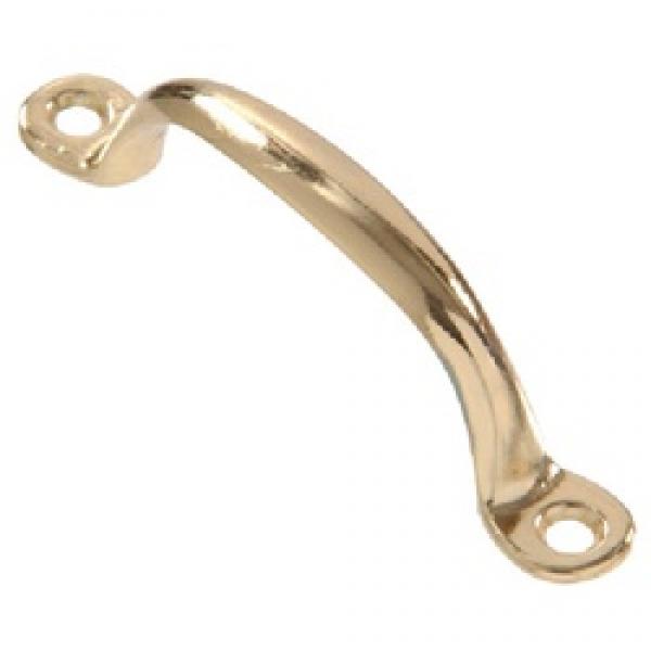 Hardware Essentials 851563 Utility Pull, 3-3/4 in L Handle, Brass