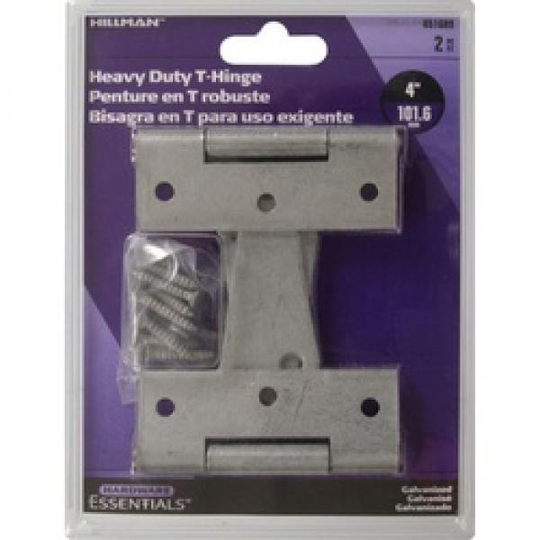 Hardware Essentials 851689 Heavy-Duty T-Hinge, Galvanized