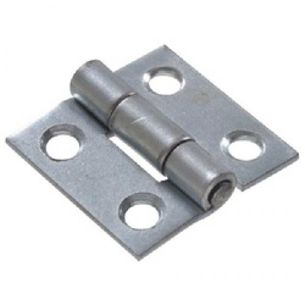 Hardware Essentials 851721 Door Hinge, Zinc-Plated, Fixed Pin, Screw
